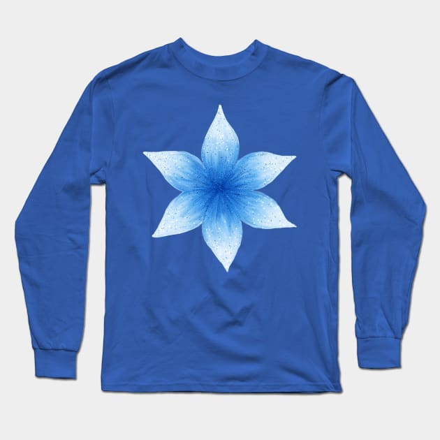 Frozen Snow Flower Long Sleeve T-Shirt by sparkling-in-silence